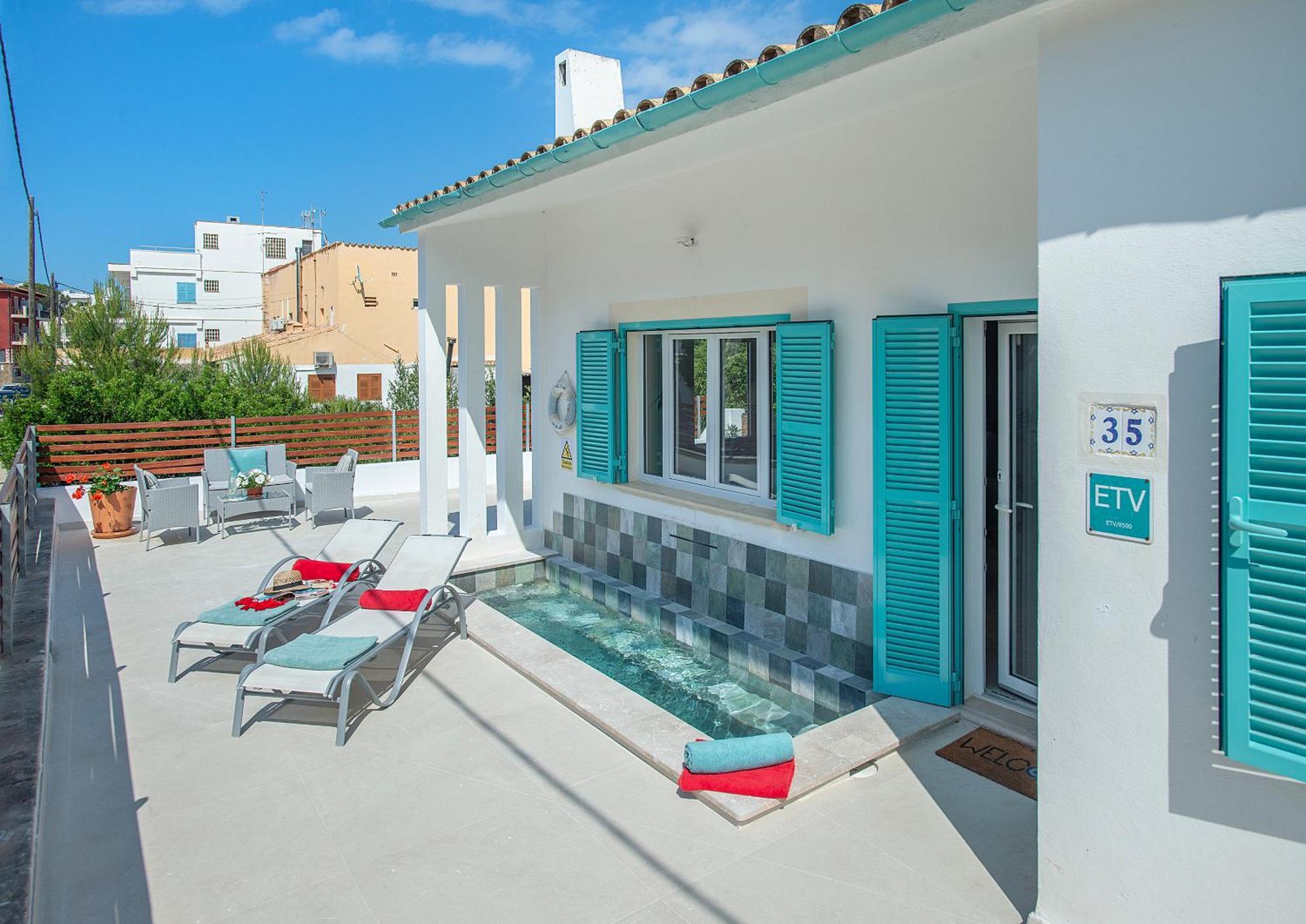 Owl Booking Villa Beach House Magdalena - 5 Min Walk To The Beach Cala de Sant Vicenc Exterior foto